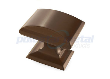 1 1/4 นิ้ว Caramel Bronze สังกะสีอัลลอยด์ Modern Knobs Square สำหรับบ้าน