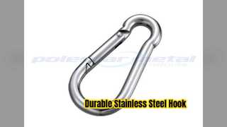 304 สแตนเลสสตีล Carabiner Snap Hook D แหวน