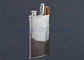 Mirror Polish Custom Metal Hardware , Engraved 2 In 1 Stainless Steel Flask And Cigar Holder