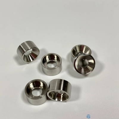 CNC ชิ้นส่วนหมุนแม่นยํา แหวนกลมที่มีรัศมี Flange CNC 17-4PH อะไหล่เหล็กไร้ขัด